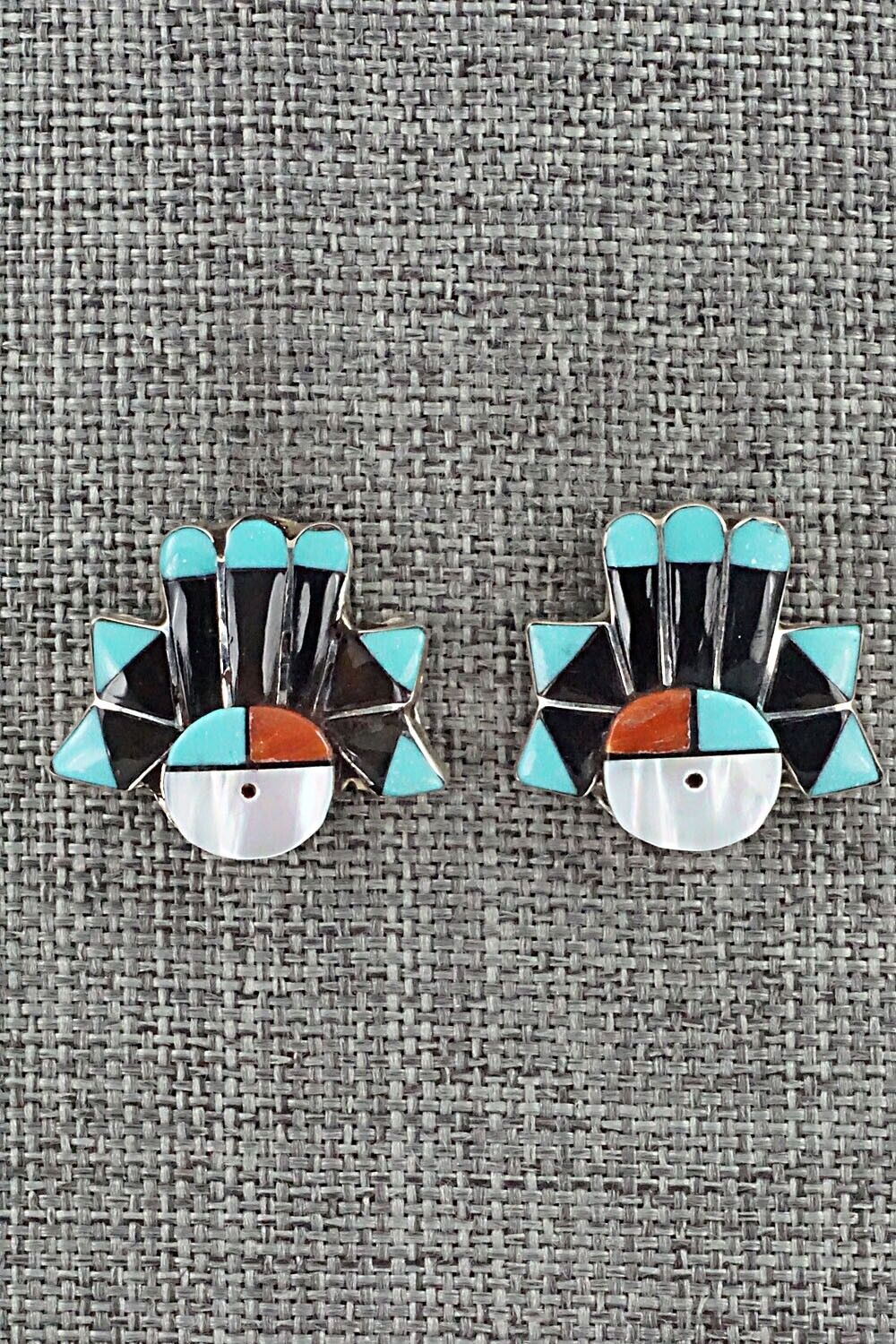 Multi Stone & Sterling Silver Earrings - Clayton Vacit