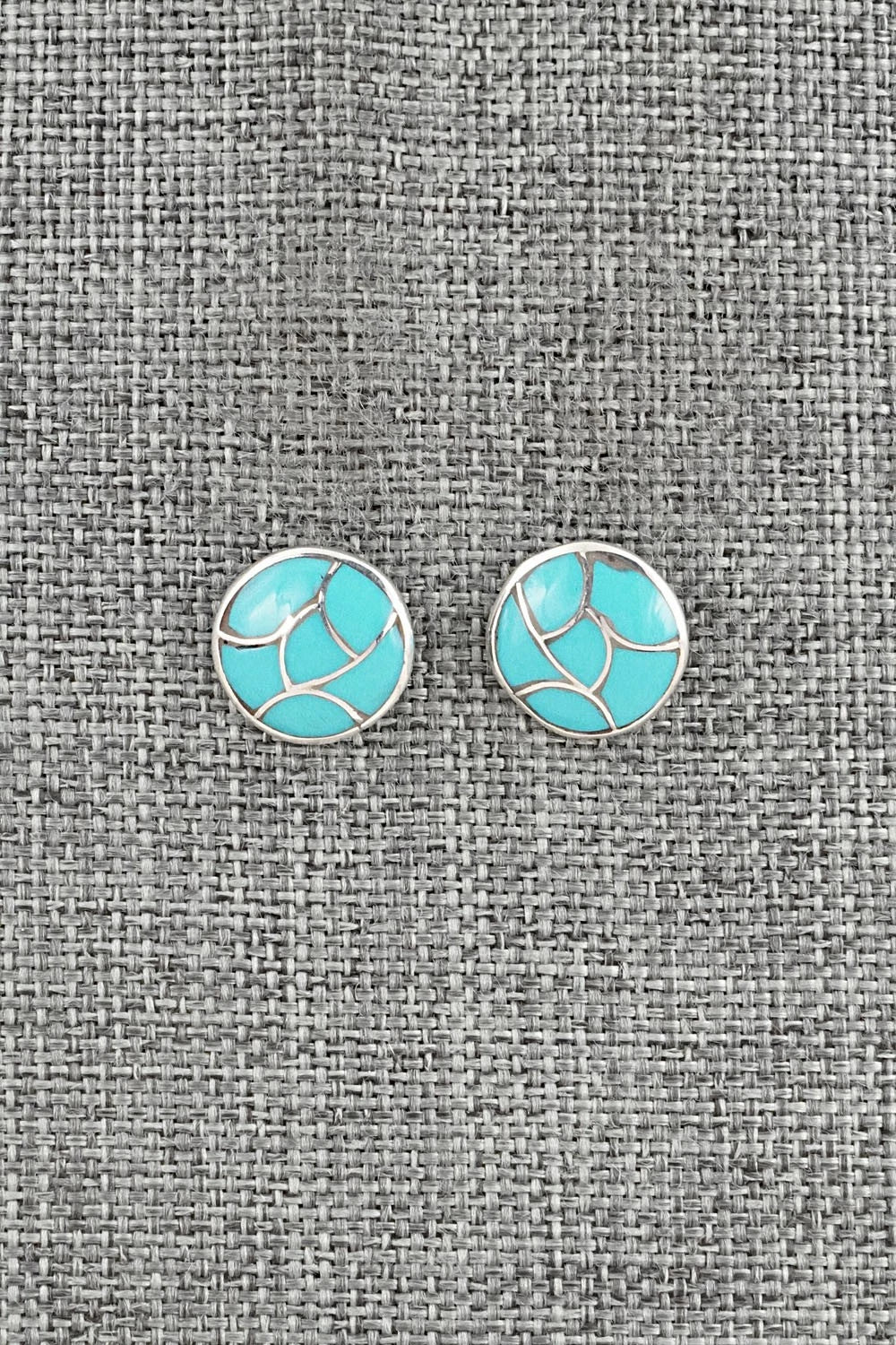 Turquoise & Sterling Silver Earrings - Orena Leekya