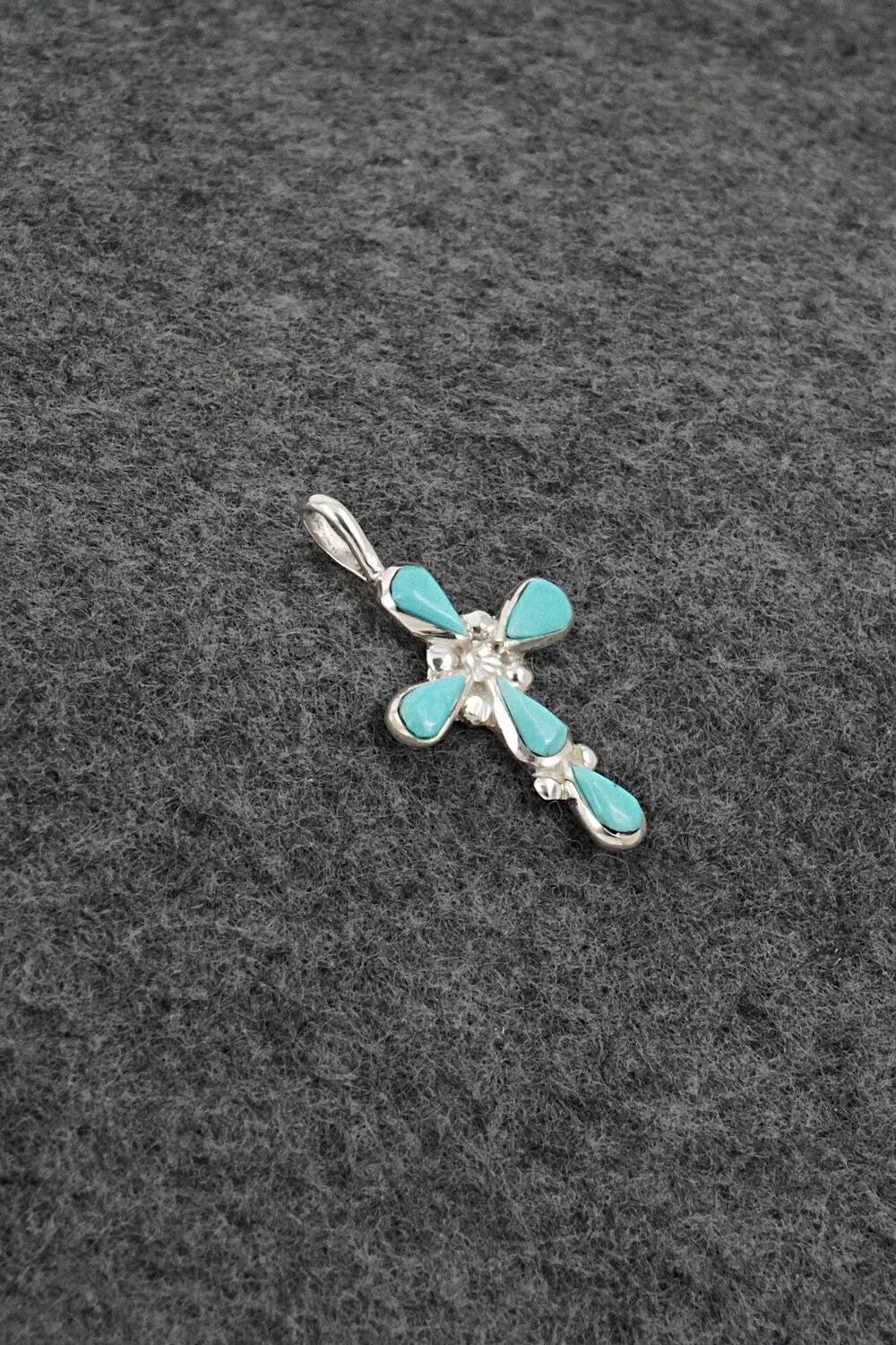 Turquoise & Sterling Silver Pendant - Bryce Vacit