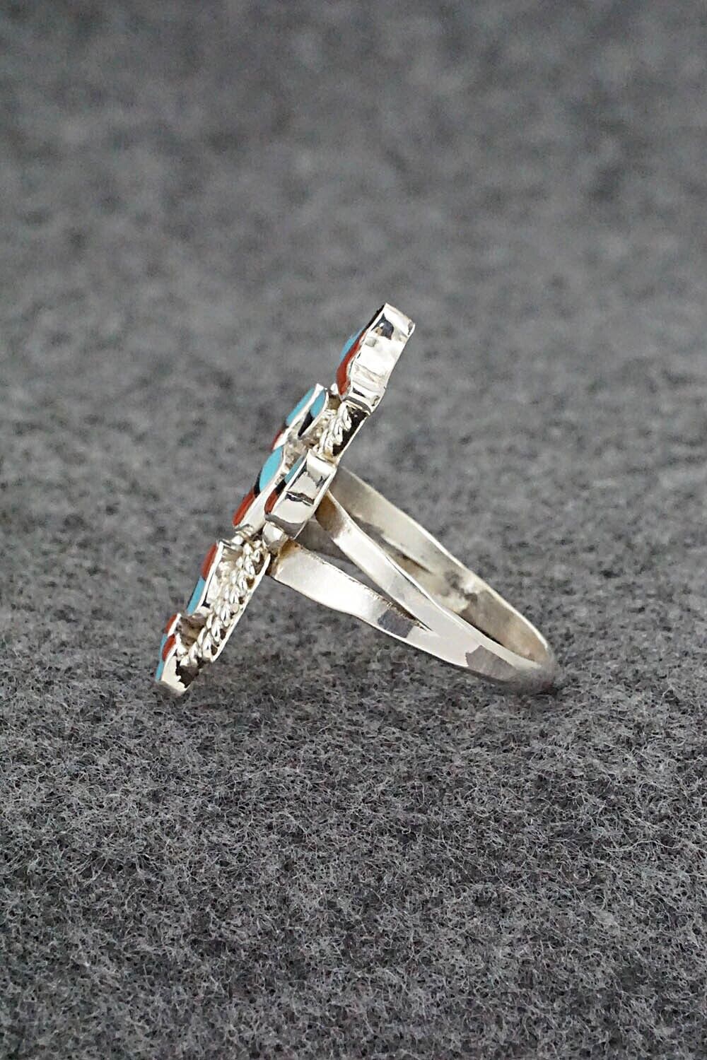 Multi-Stone & Sterling Silver Ring - Serena Johnson - Size 8