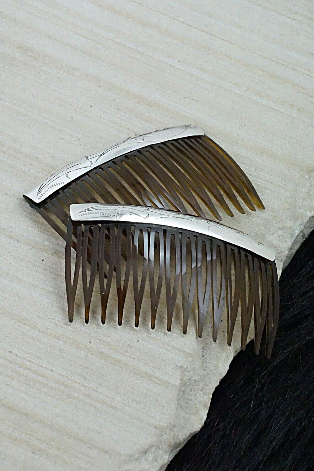 Sterling Silver Hair Combs - Randall Dalgai
