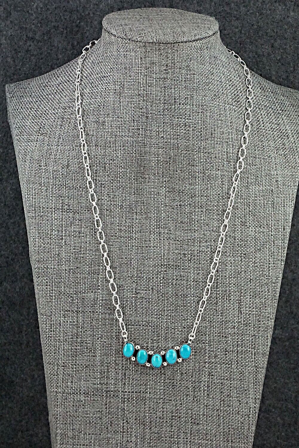 Turquoise & Sterling Silver Necklace - Kimberly Yazzie