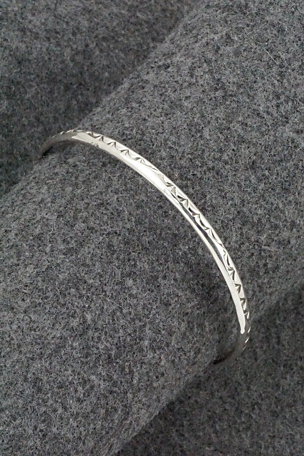 Sterling Silver Bangle Bracelet - Elaine Tahe