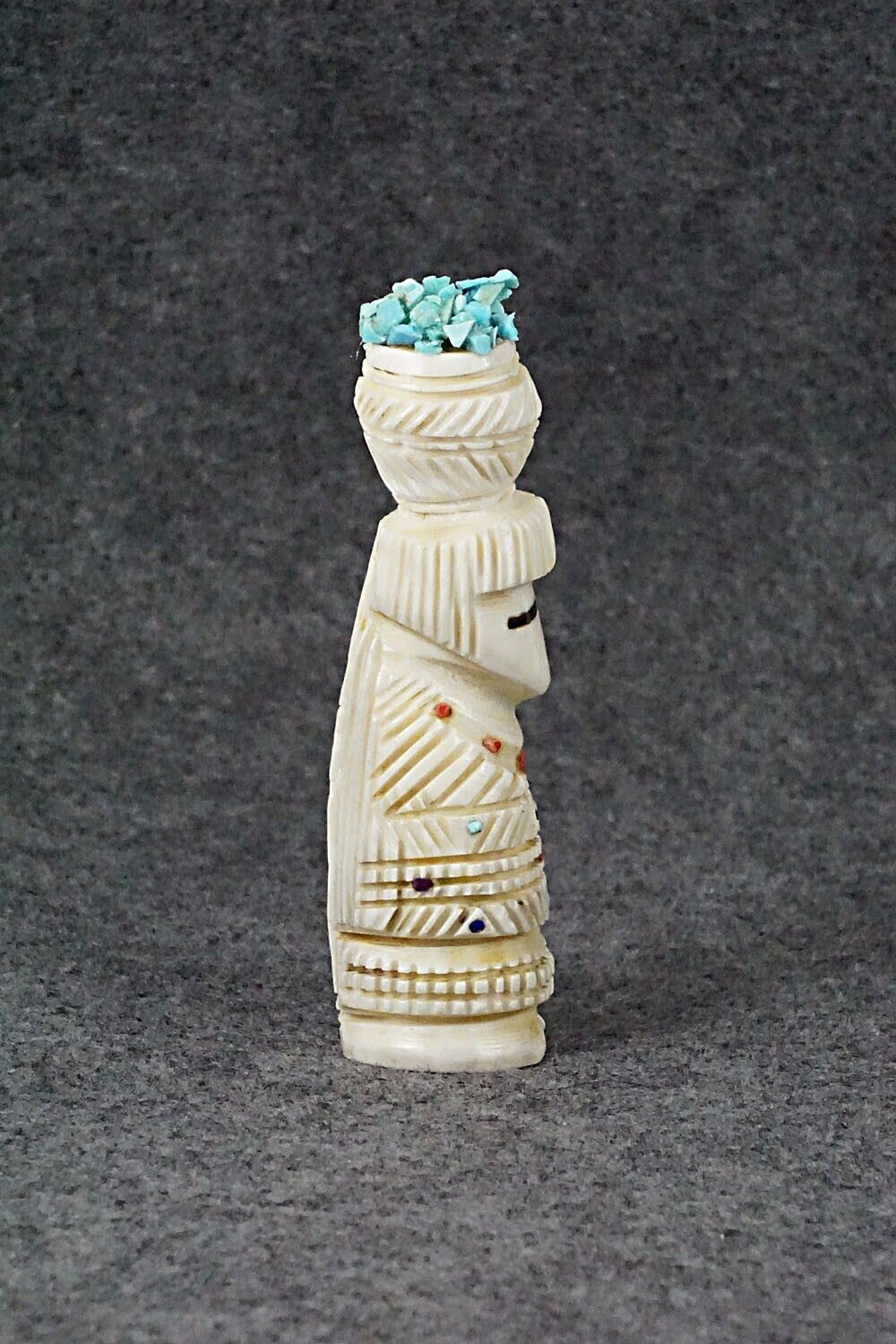 Corn Maiden Zuni Fetish Carving - Carl Etsate