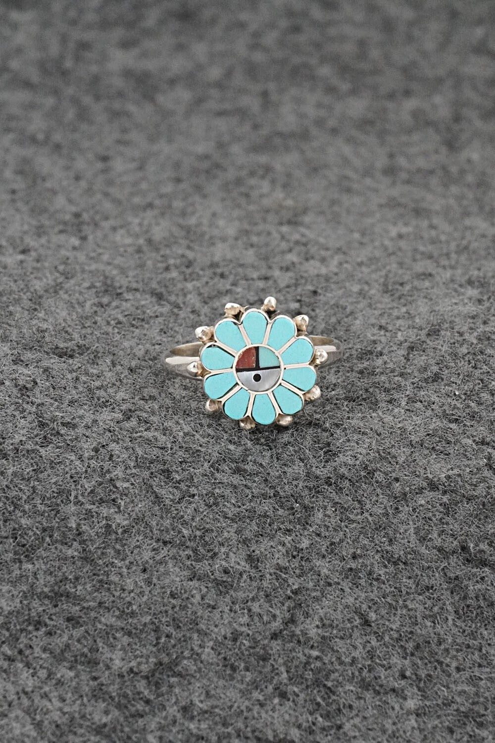 Multi-Stone & Sterling Silver Ring - Maxine Soseeah - Size 4.5