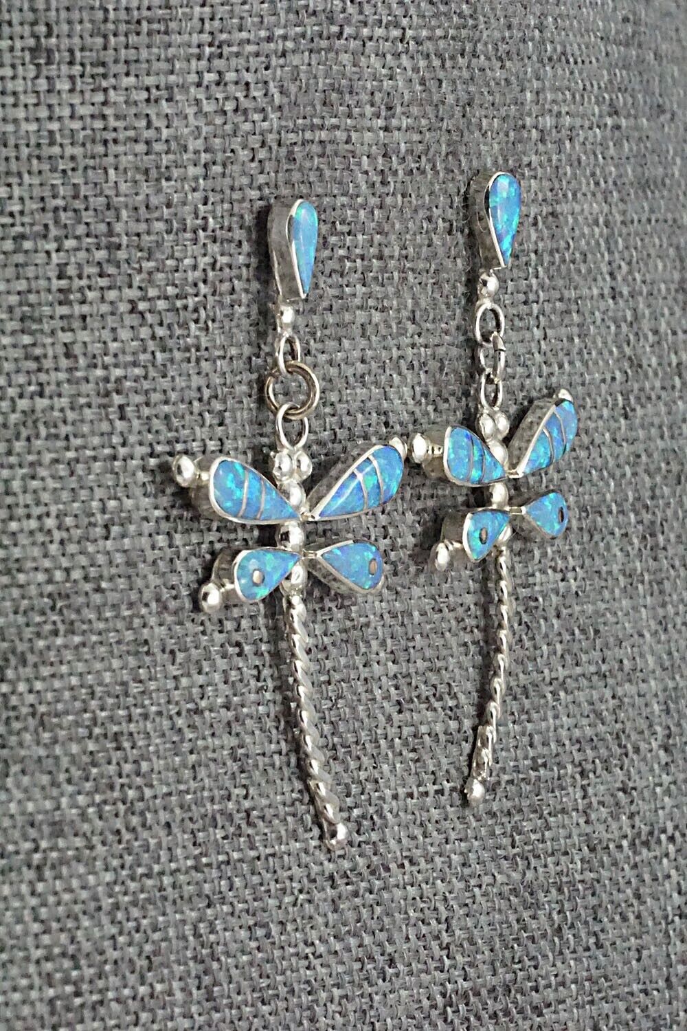 Opalite & Sterling Silver Earrings - Lyndon Ahiyite