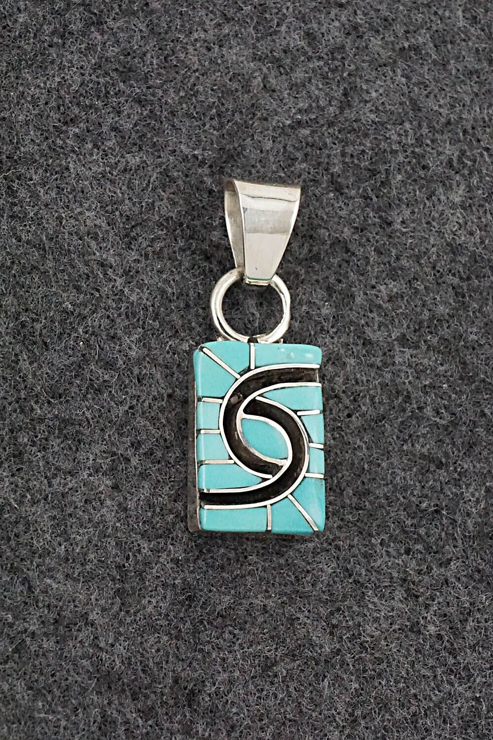 Turquoise & Sterling Silver Pendant - Amy Wesley