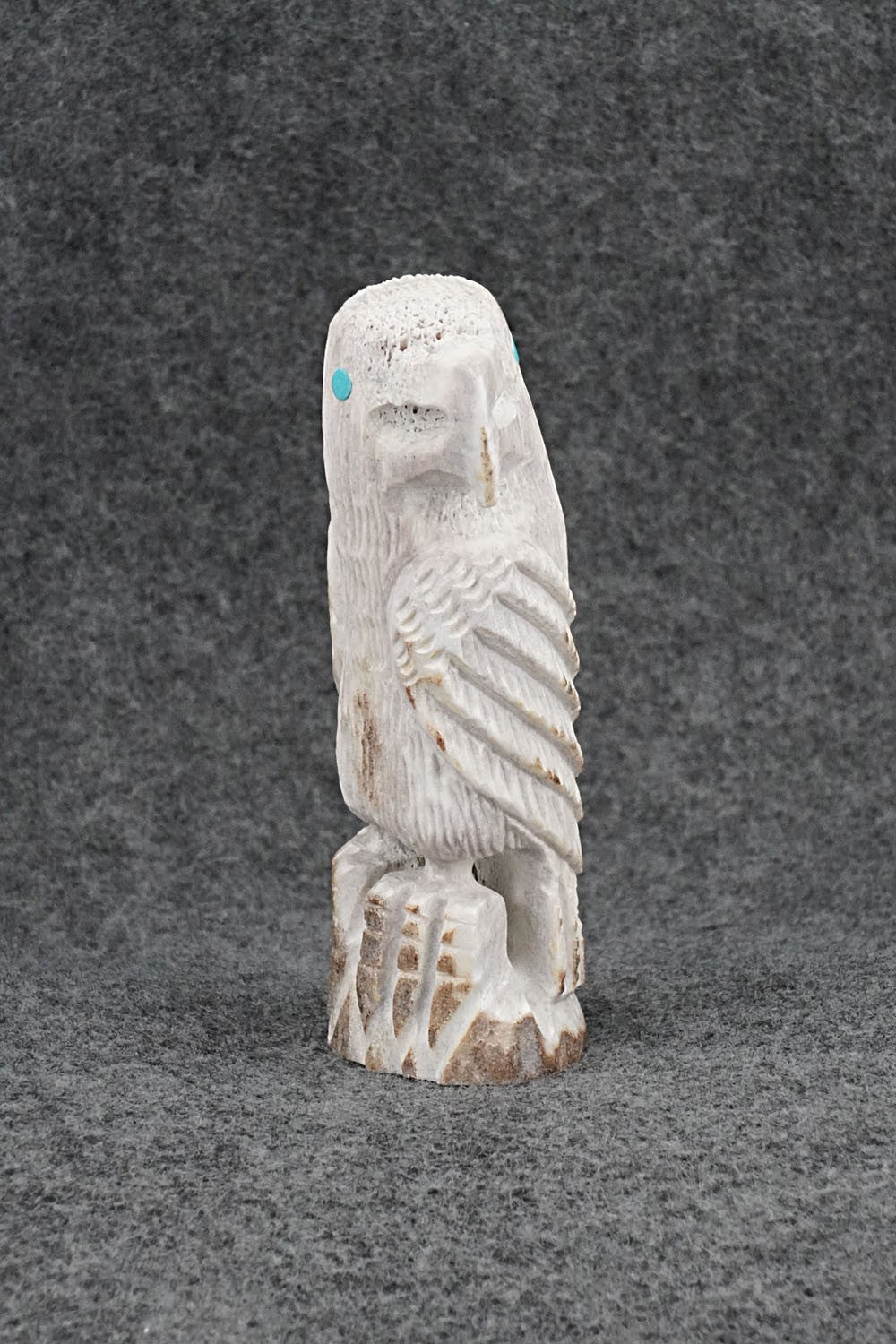 Eagle Zuni Fetish Carving - Garrick Weeka