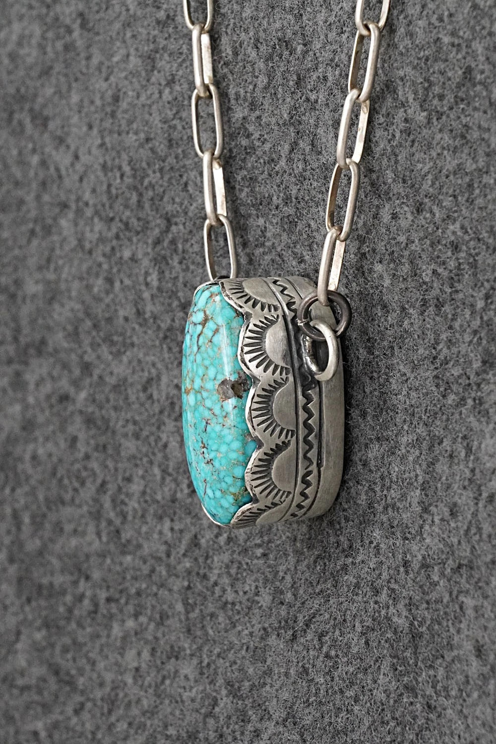 Turquoise & Sterling Silver Necklace - Randy Boyd