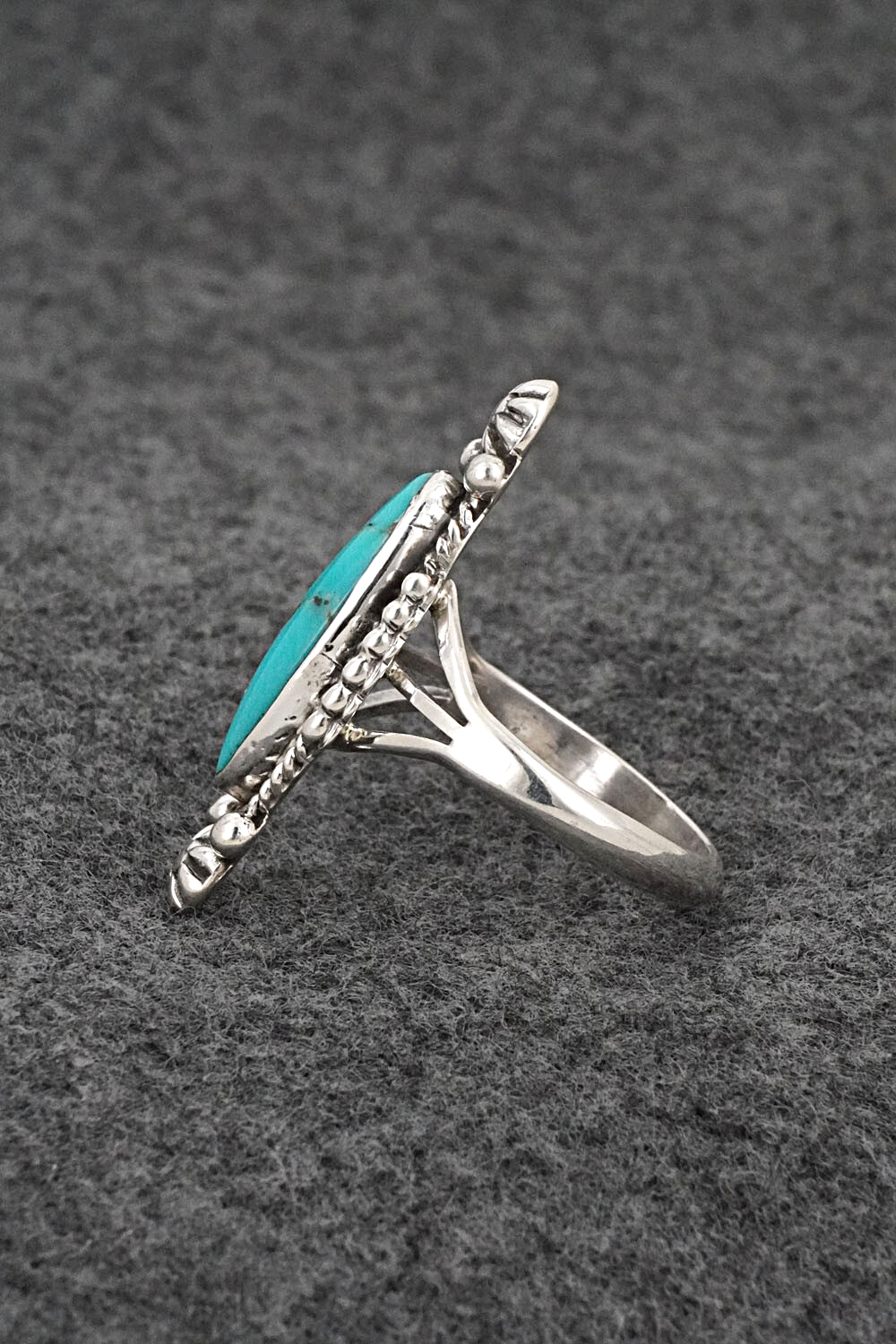 Turquoise & Sterling Silver Ring - Daniel Benally - Size 9.75