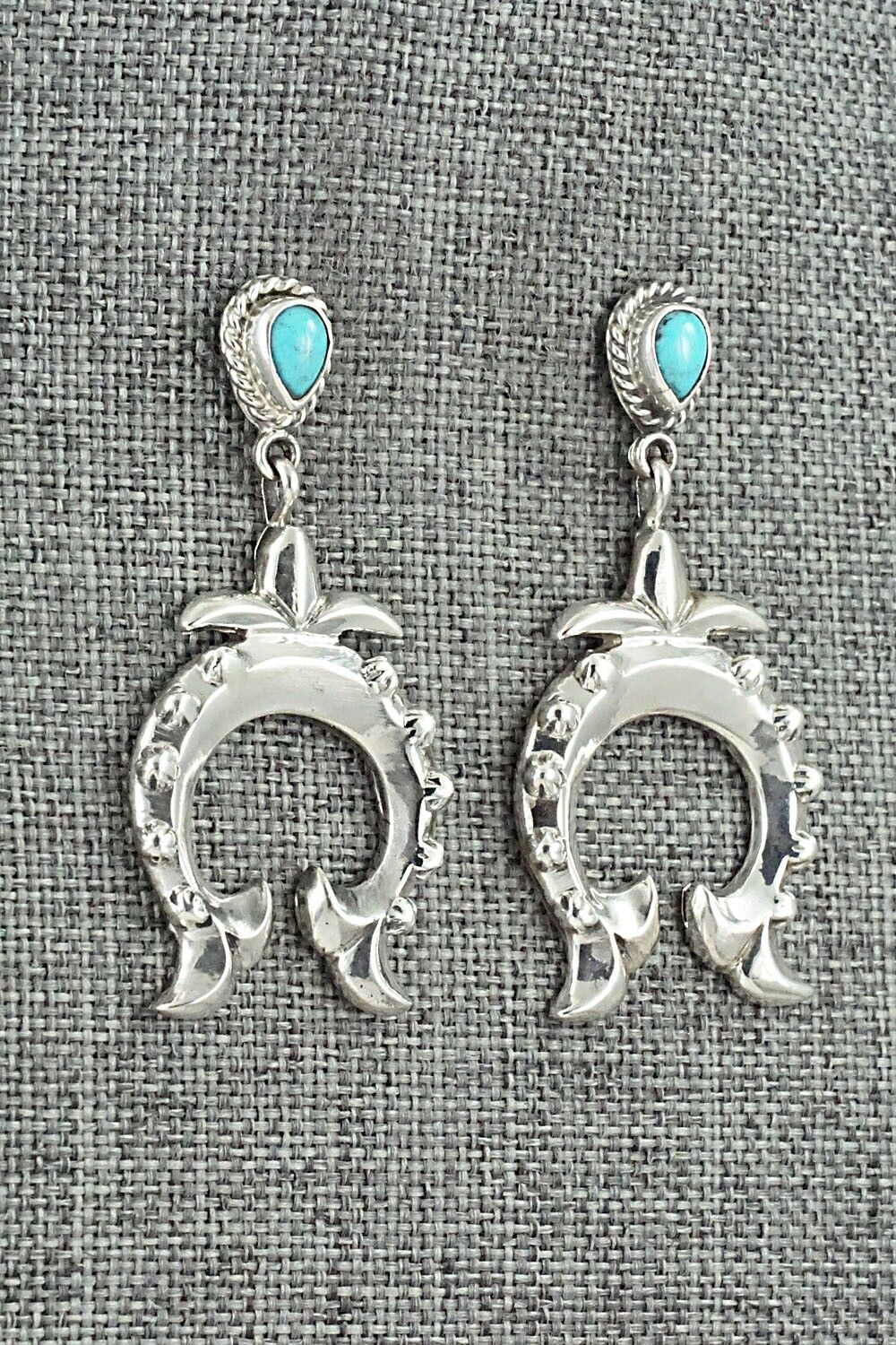 Turquoise & Sterling Silver Earrings - Annie Spencer