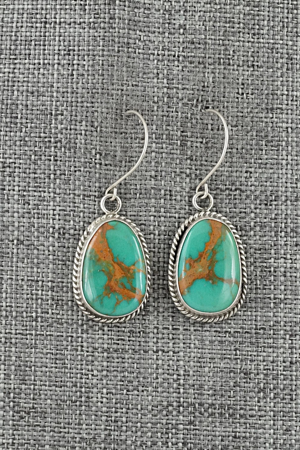 Turquoise & Sterling Silver Earrings - Rosemary Saunders