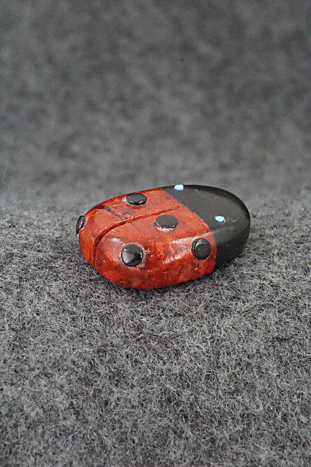 Ladybug Zuni Fetish Carving - Reynold Lunasee