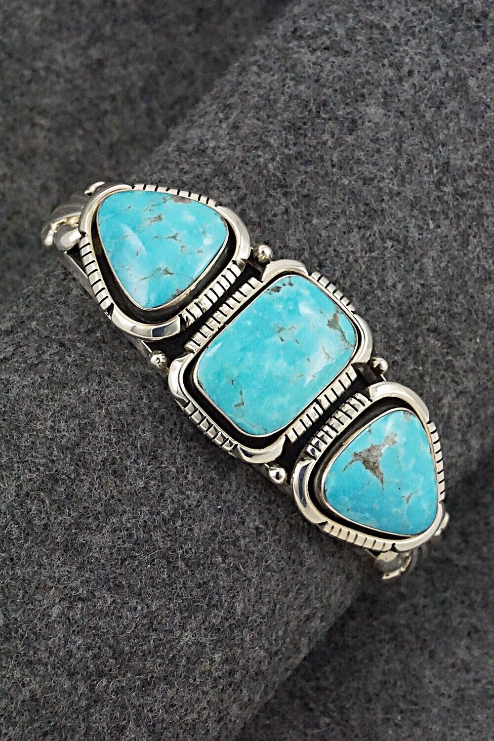 Turquoise & Sterling Silver Bracelet - Jimson Belin