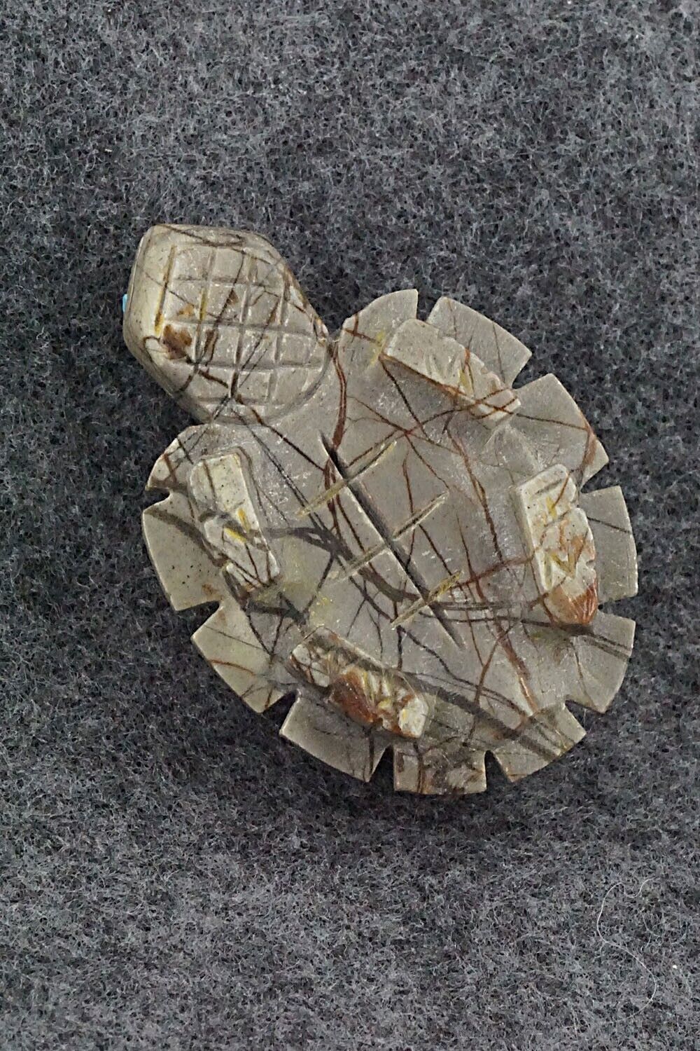 Tortoise Turtle Zuni Fetish Carving - Douglas Martza