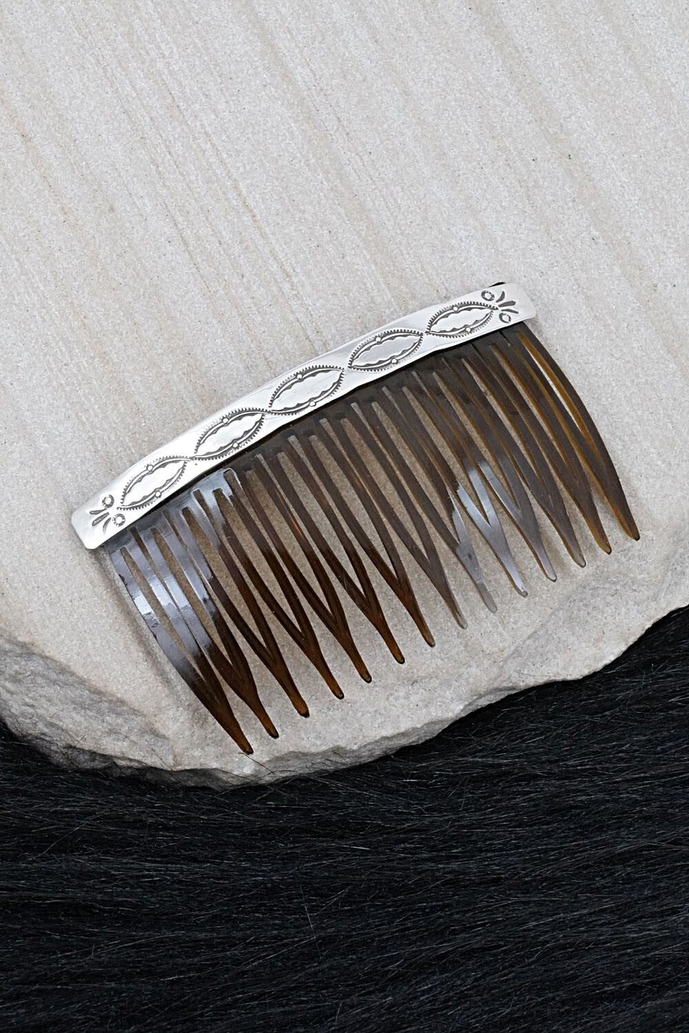 Sterling Silver Hair Combs - Bertha Begay