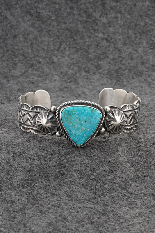 Turquoise & Sterling Silver Bracelet - Tillie Jon