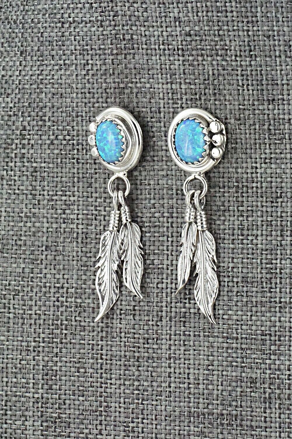 Opalite & Sterling Silver Earrings - Rita Largo
