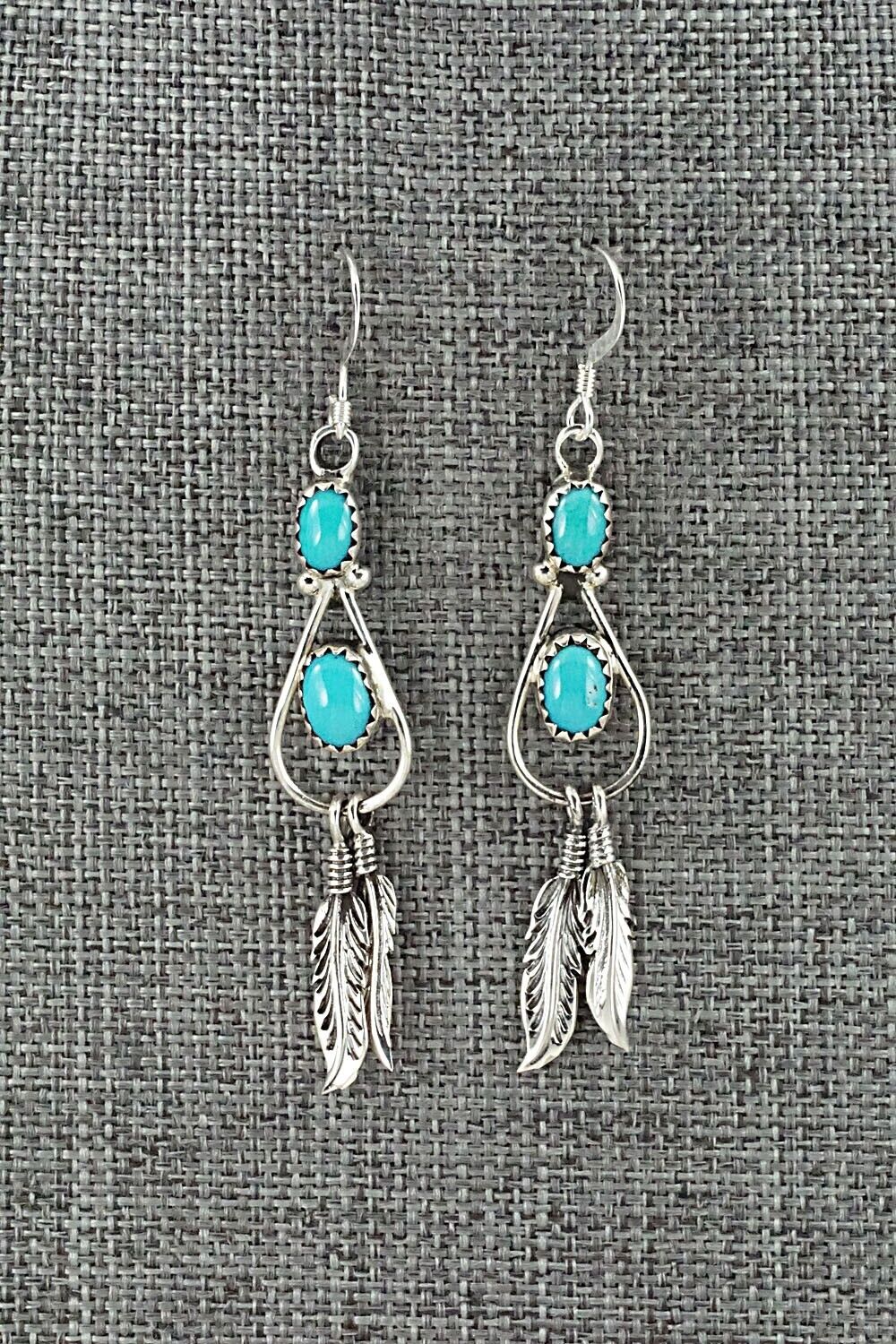 Turquoise & Sterling Silver Earrings - Sadie Jim