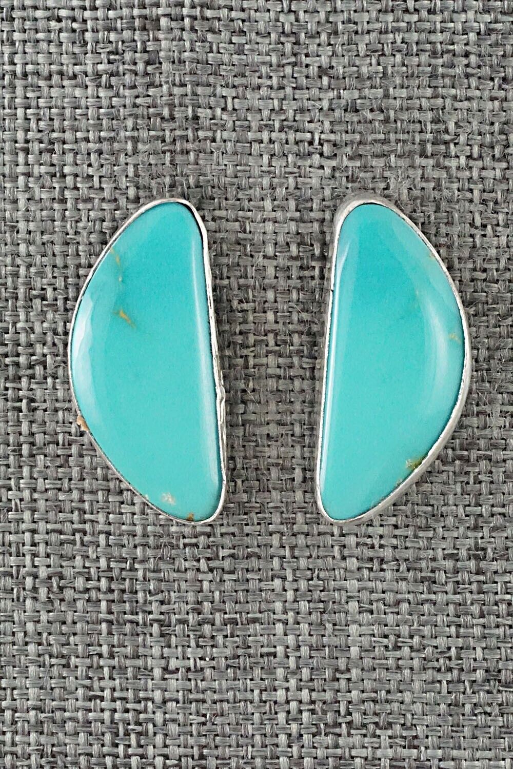 Turquoise & Sterling Silver Earrings - Marco Begaye