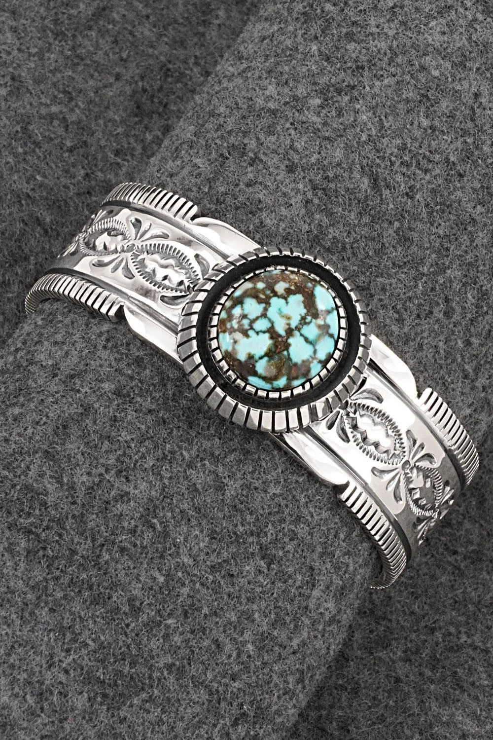 Turquoise & Sterling Silver Bracelet - Mark Yazzie