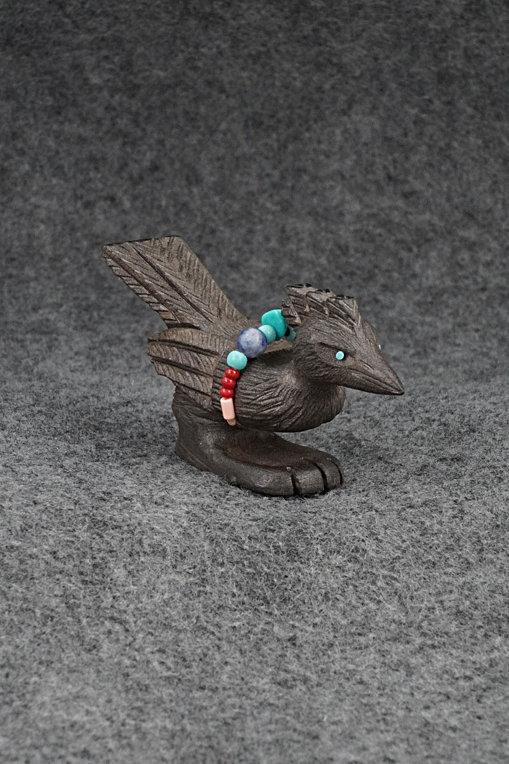 Roadrunner Zuni Fetish Carving - Douglas Martza