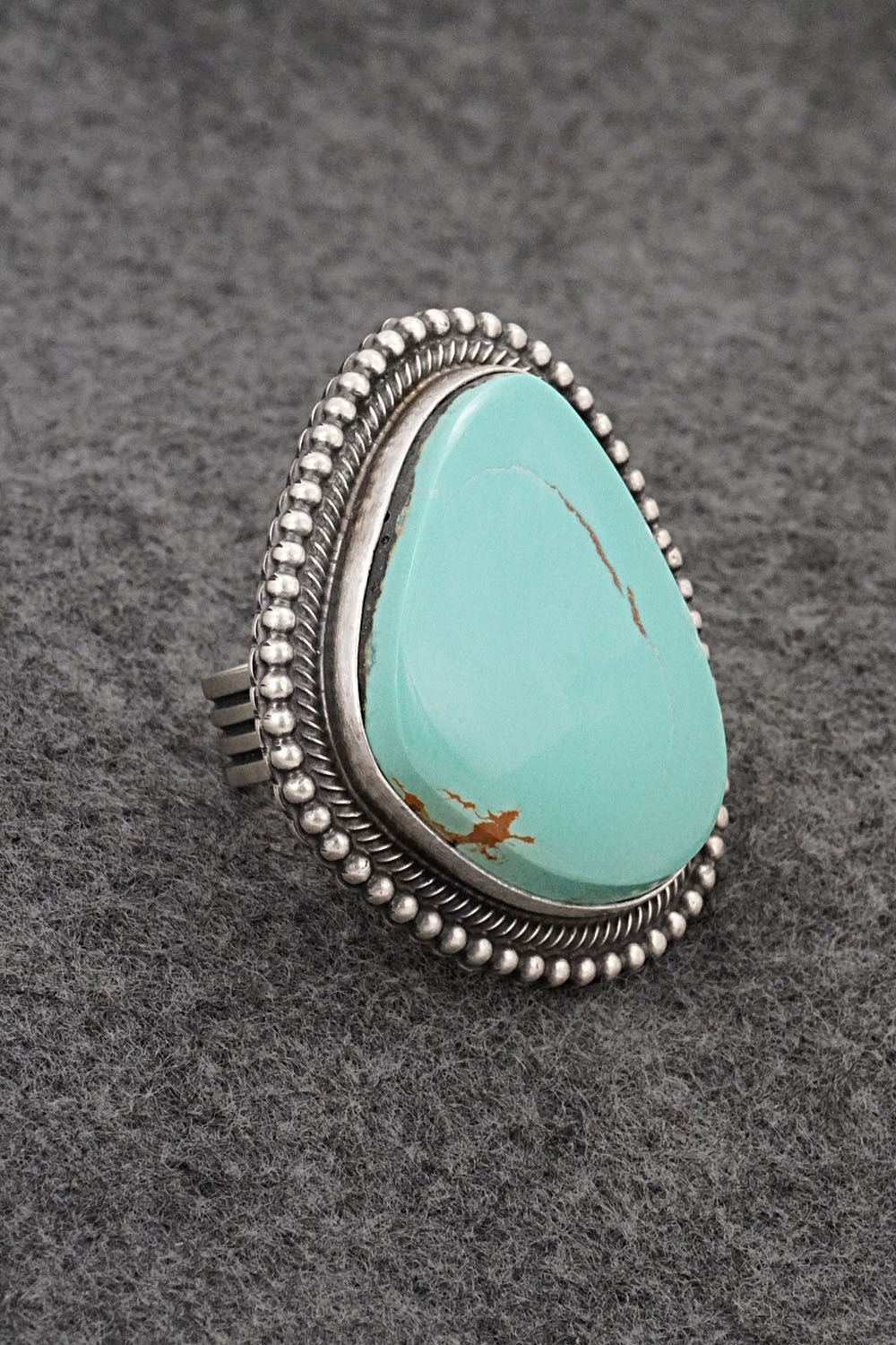 Turquoise & Sterling Silver Ring - Randy Boyd - Size 7.5