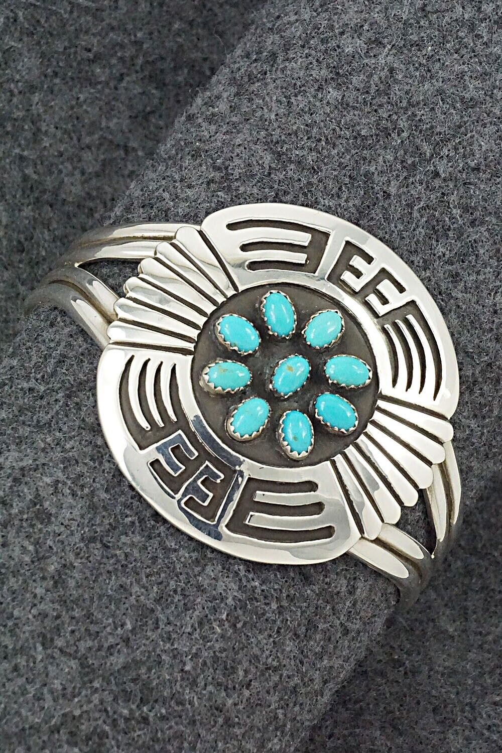 Turquoise & Sterling Silver Bracelet - Rosco Scott