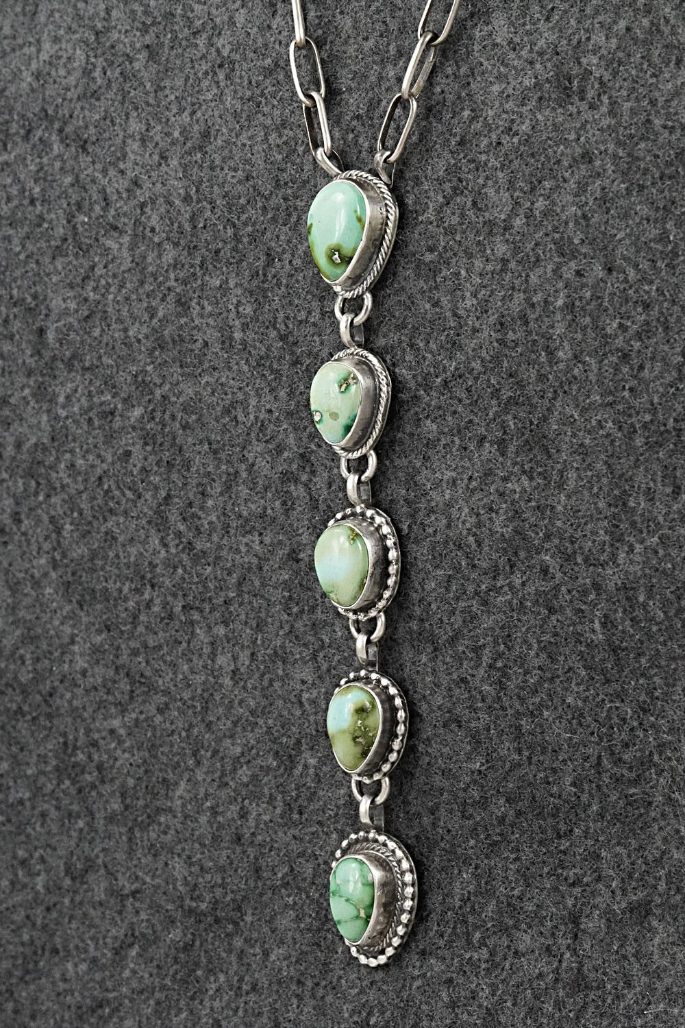 Turquoise & Sterling Silver Necklace - Bobby Johnson