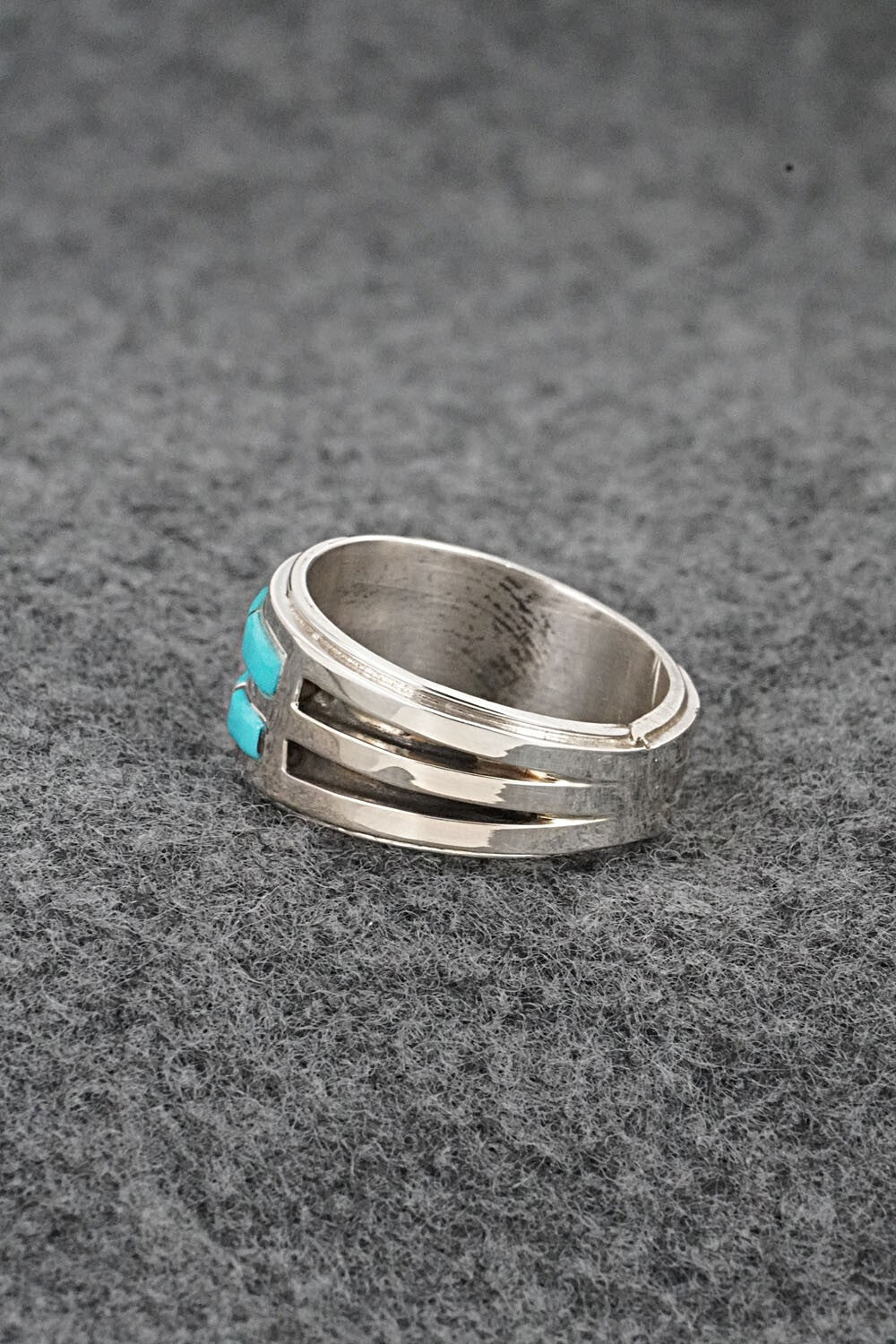 Turquoise & Sterling Silver Ring - Wilbert Muskett Jr. - Size 7