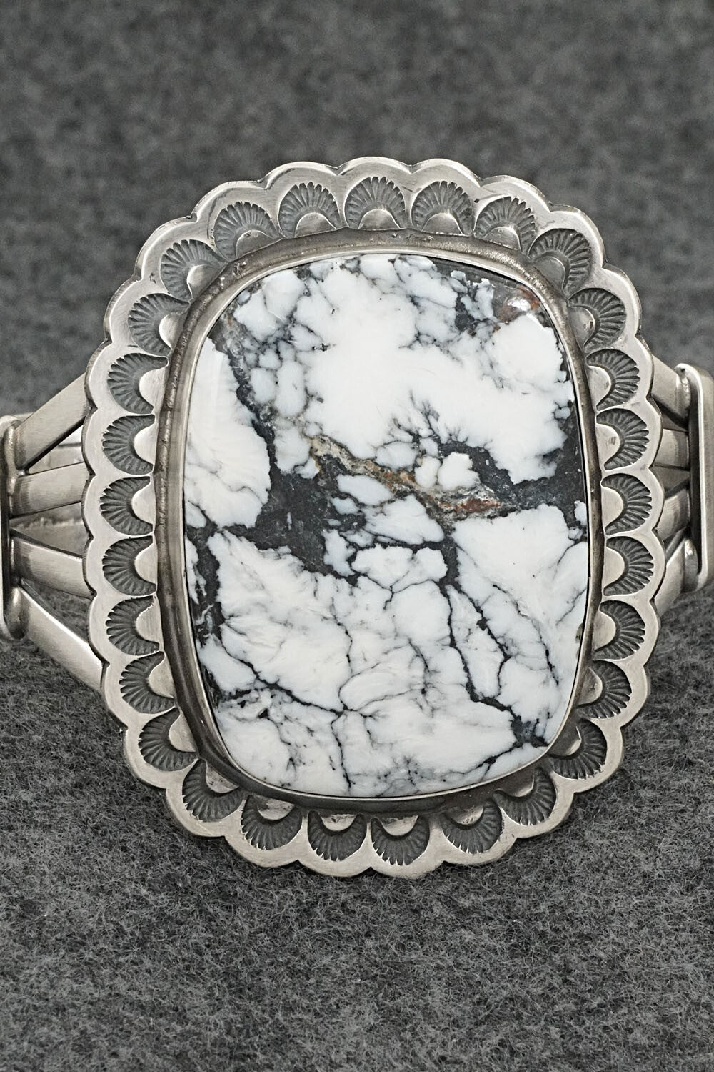 White Buffalo & Sterling Silver Bracelet - Randy Boyd
