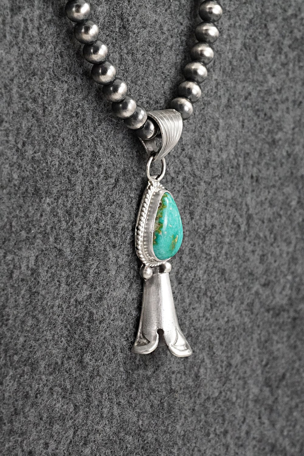 Turquoise & Sterling Silver Necklace - Samuel Yellowhair