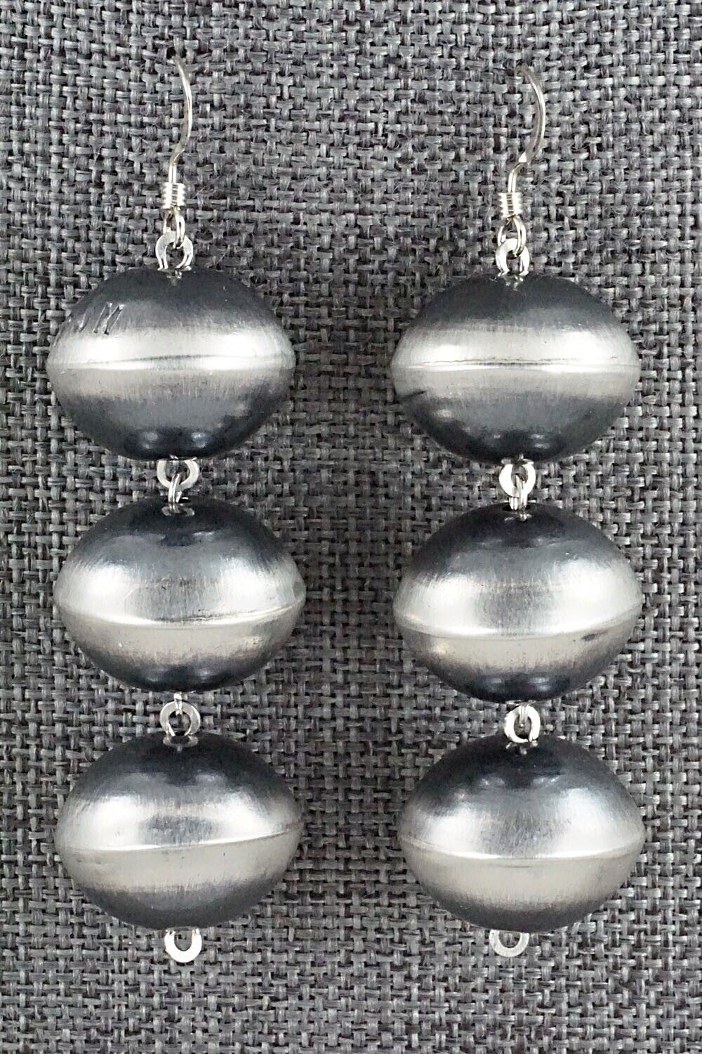 Sterling Silver Navajo Pearl Earrings - Preston Haley