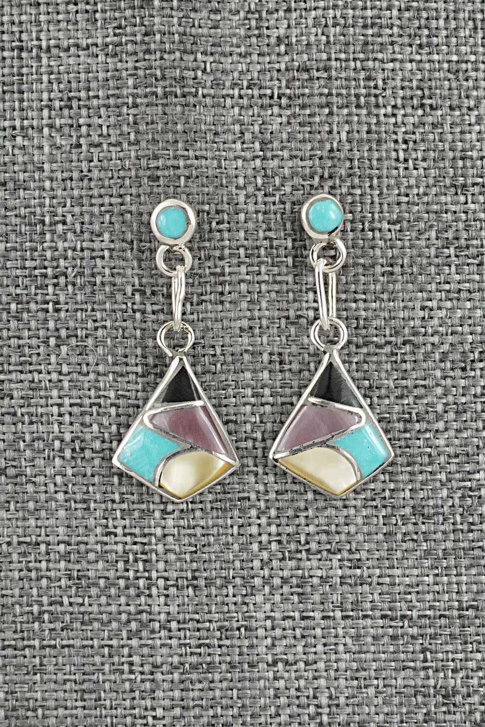 Multi-Stone & Sterling Silver Earrings - Orena Leekya