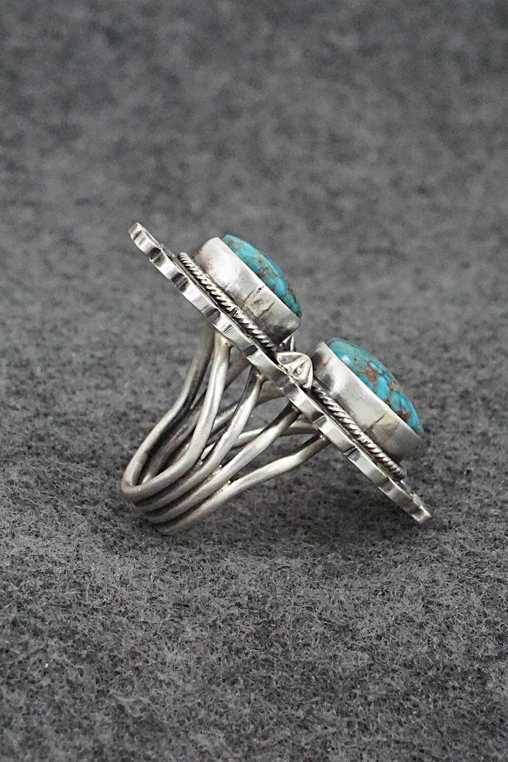 Turquoise & Sterling Silver Ring - Darrin Livingston - Size 7