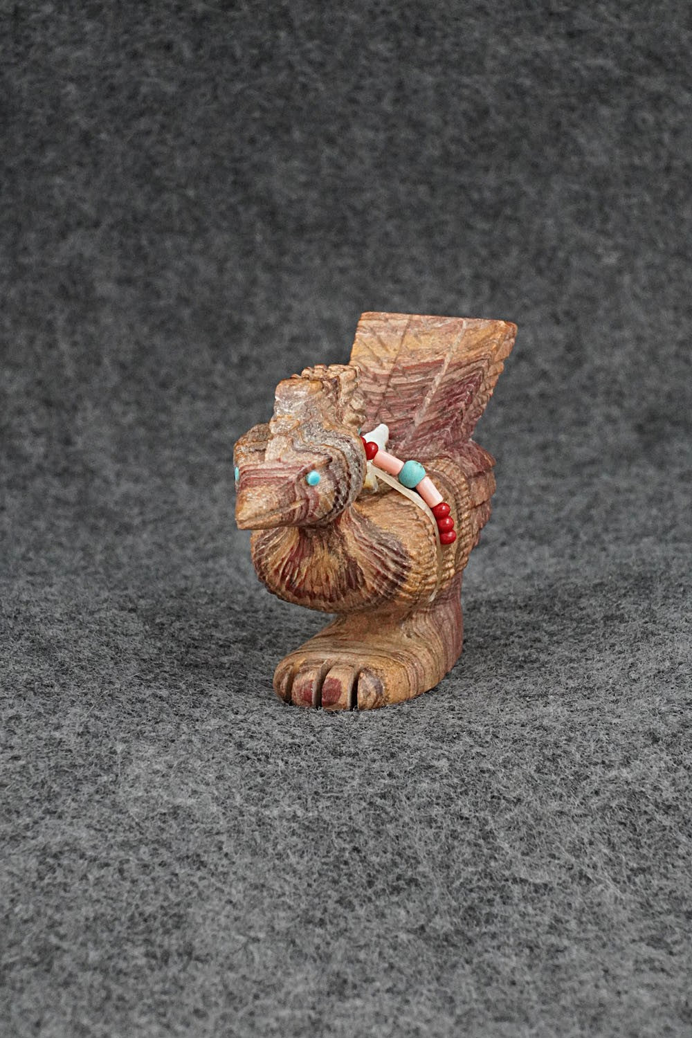 Roadrunner Zuni Fetish Carving - Douglas Martza