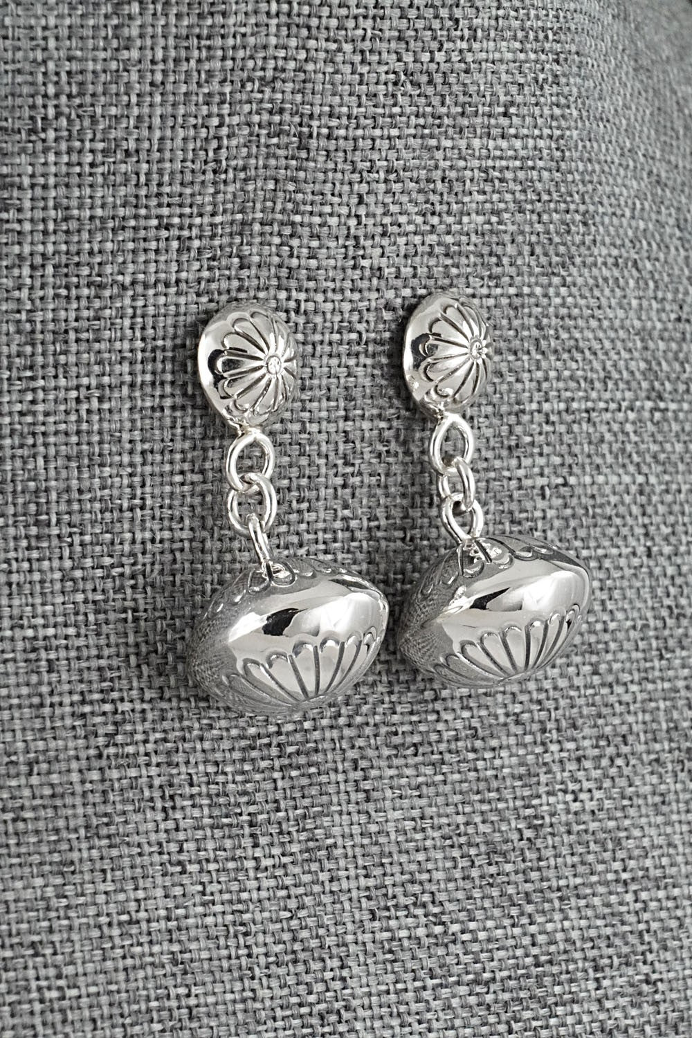 Sterling Silver Earrings - Marie Yazzie