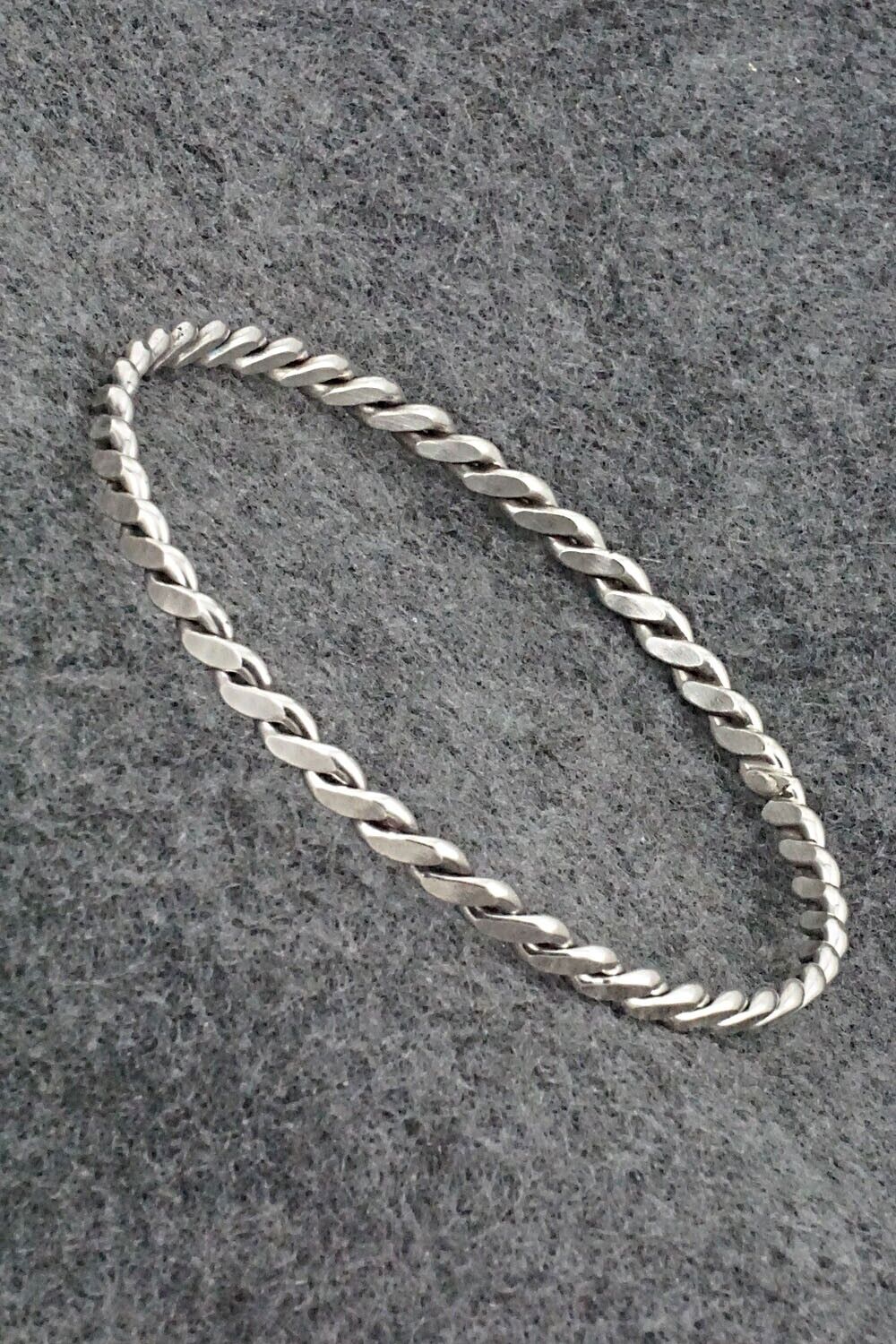 Sterling Silver Bangle Bracelet - Elaine Tahe