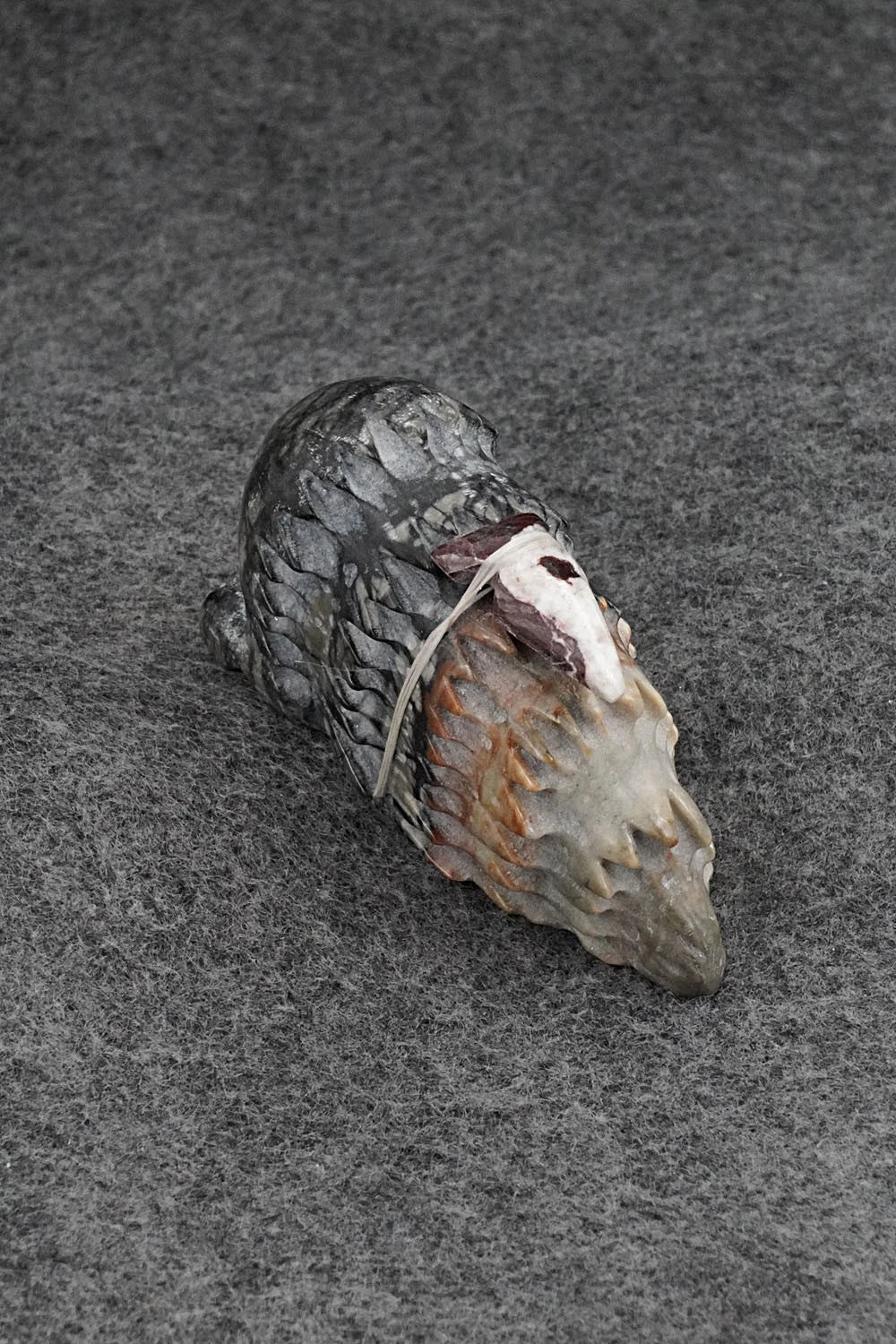 Porcupine Zuni Fetish Carving - Brandon Calavaza
