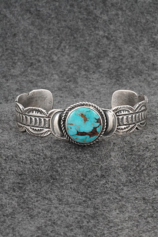 Turquoise & Sterling Silver Bracelet - Tillie Jon