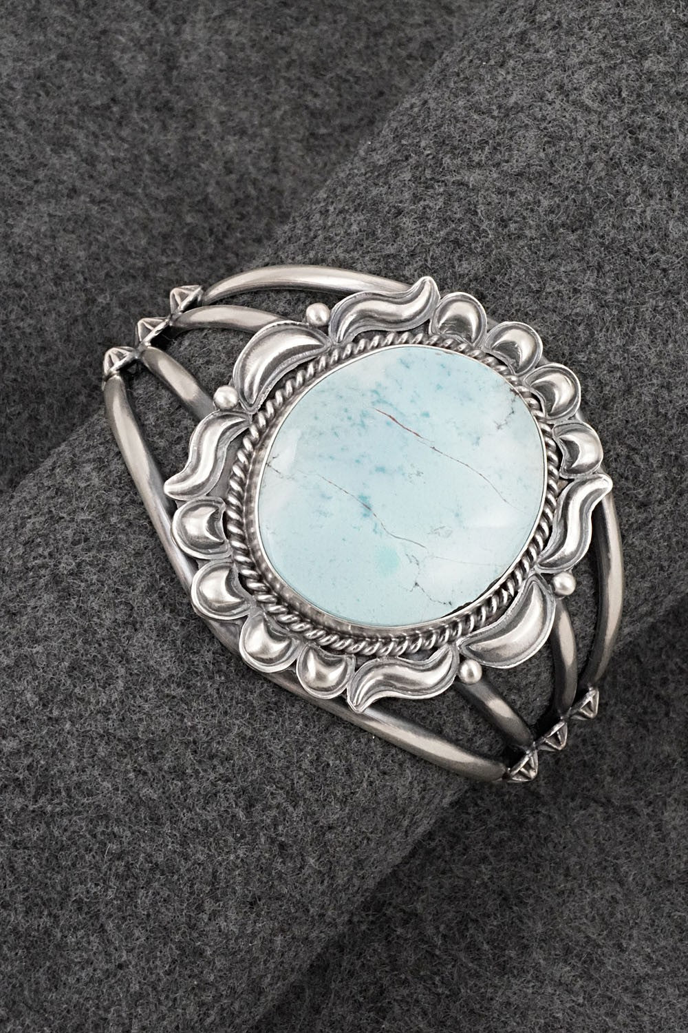 Turquoise & Sterling Silver Bracelet - Raymond Delgarito
