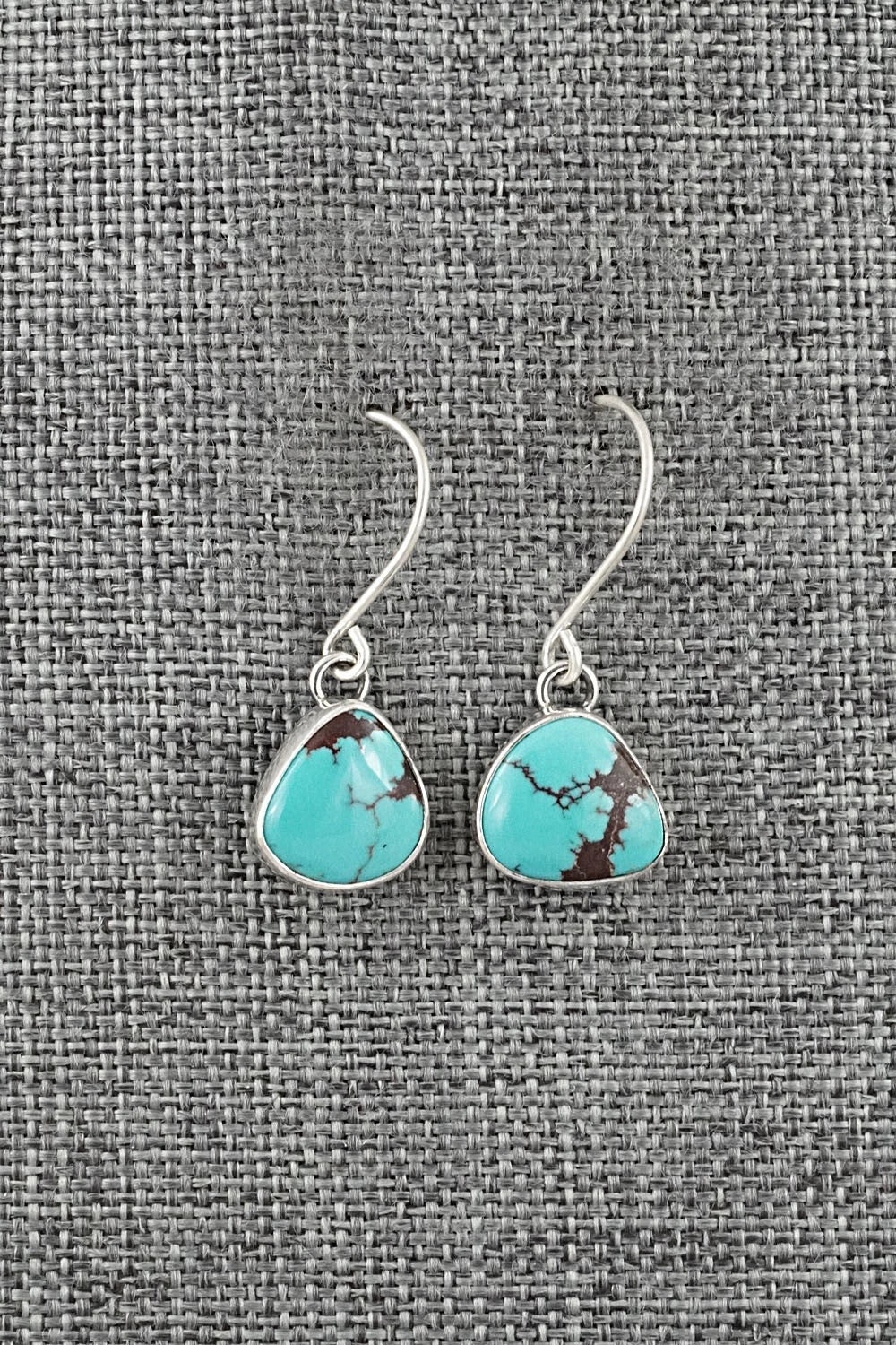 Turquoise & Sterling Silver Earrings - Eugene Gruber