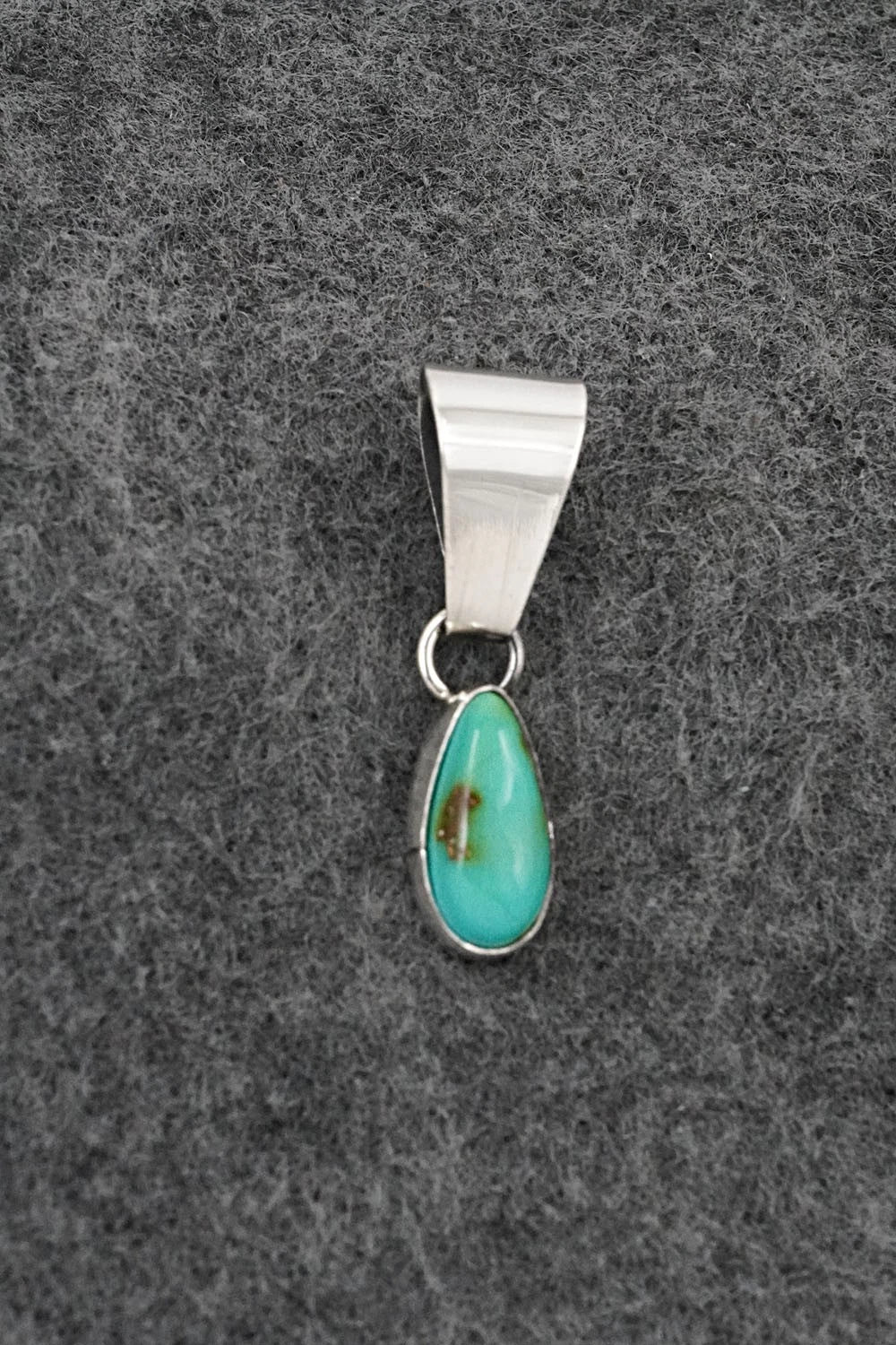 Turquoise & Sterling Silver Pendant - Rosemary Saunders