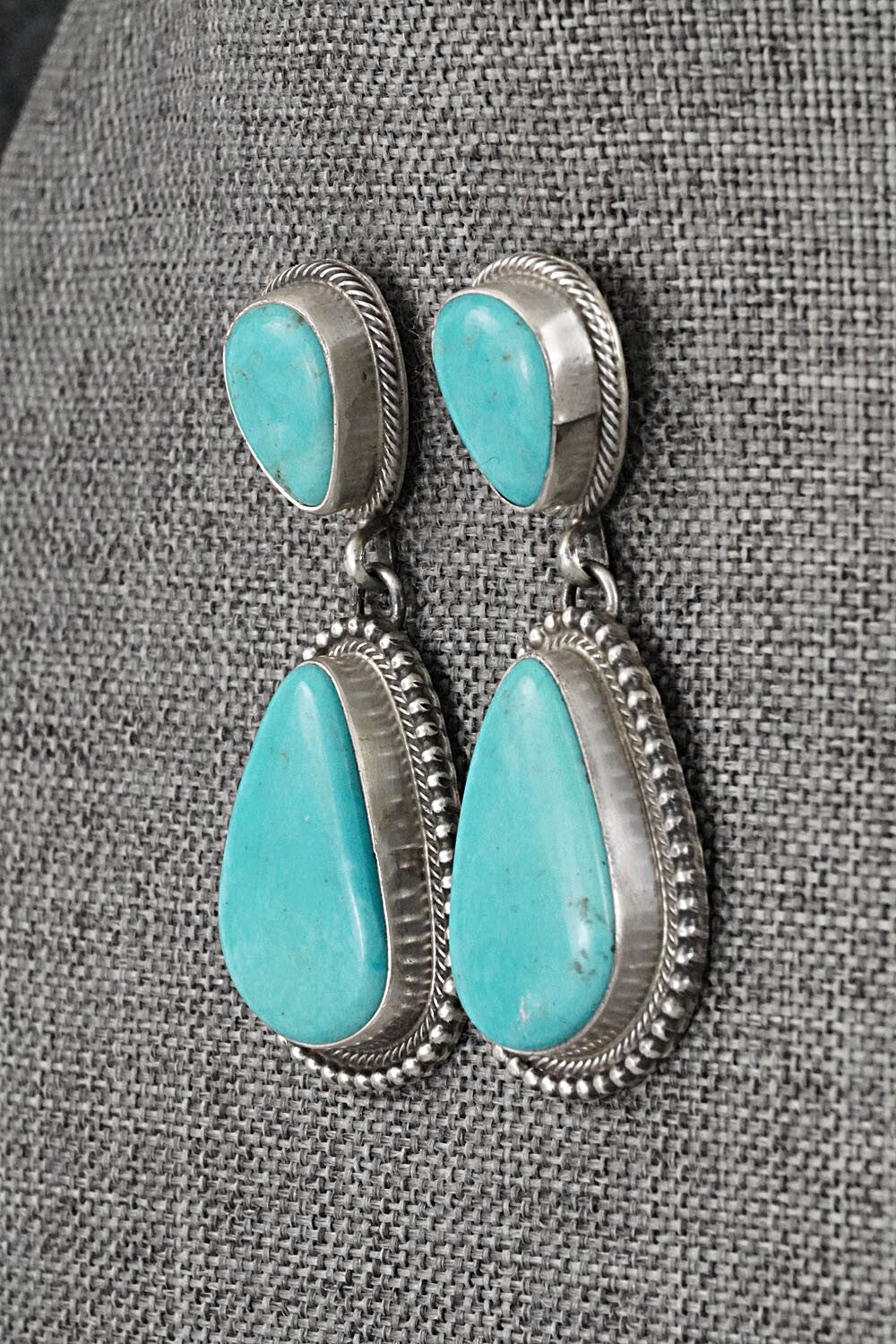 Turquoise & Sterling Silver Squash Blossom Set - Kathleen Chavez