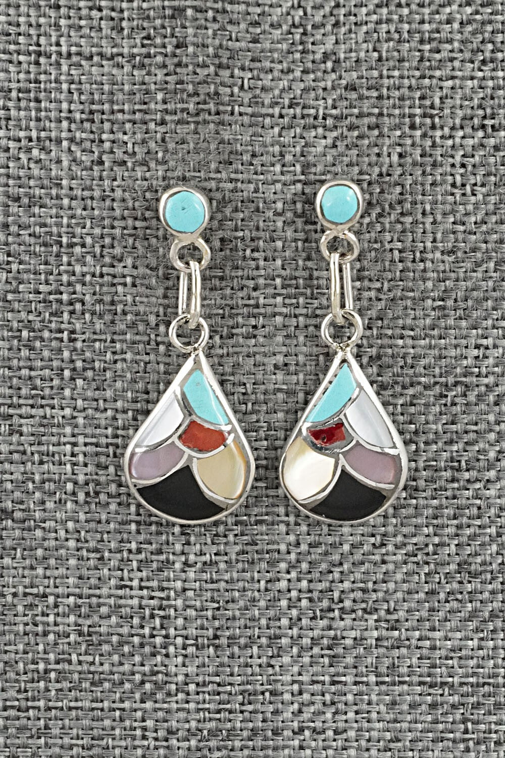 Multi-Stone & Sterling Silver Earrings - Orena Leekya