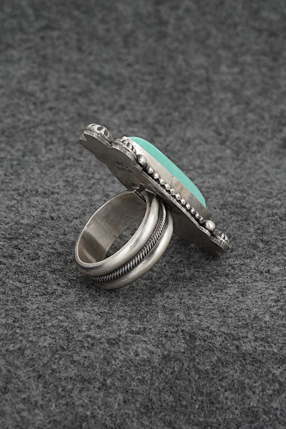 Turquoise & Sterling Silver Ring - Michael Calladitto - Size 7