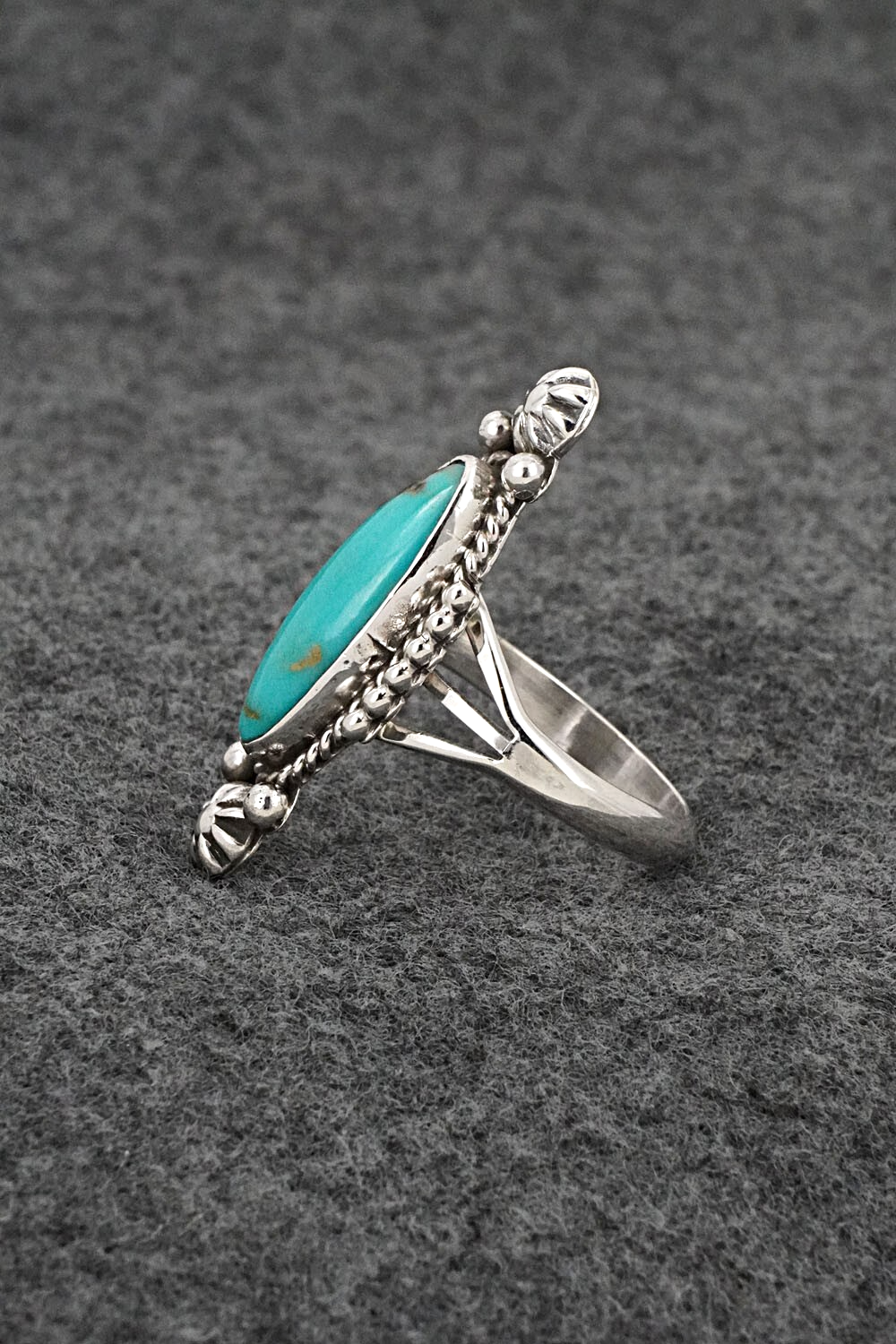 Turquoise & Sterling Silver Ring - Daniel Benally - Size 9