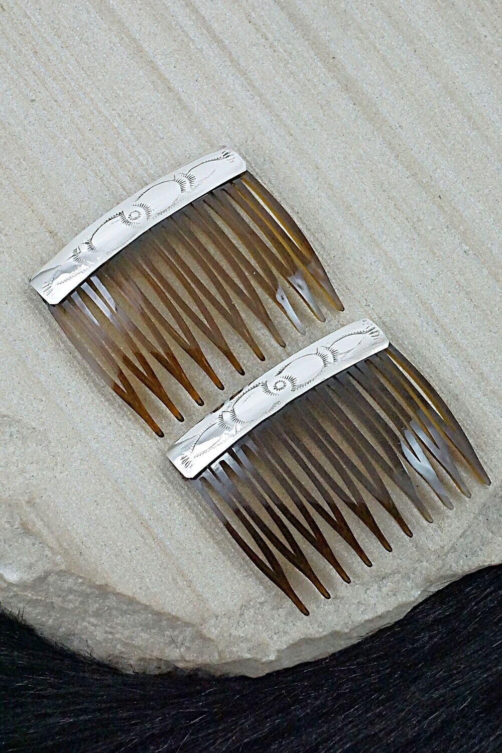 Sterling Silver Hair Combs - Randall Dalgai