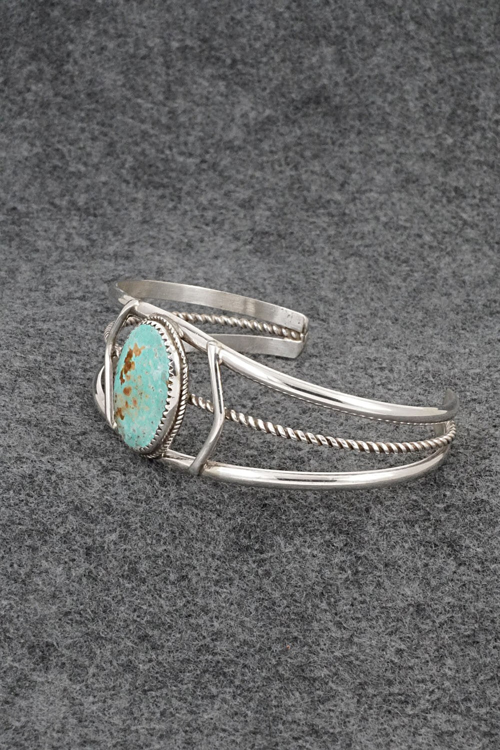 Turquoise & Sterling Silver Bracelet - Ernest Hawthorne