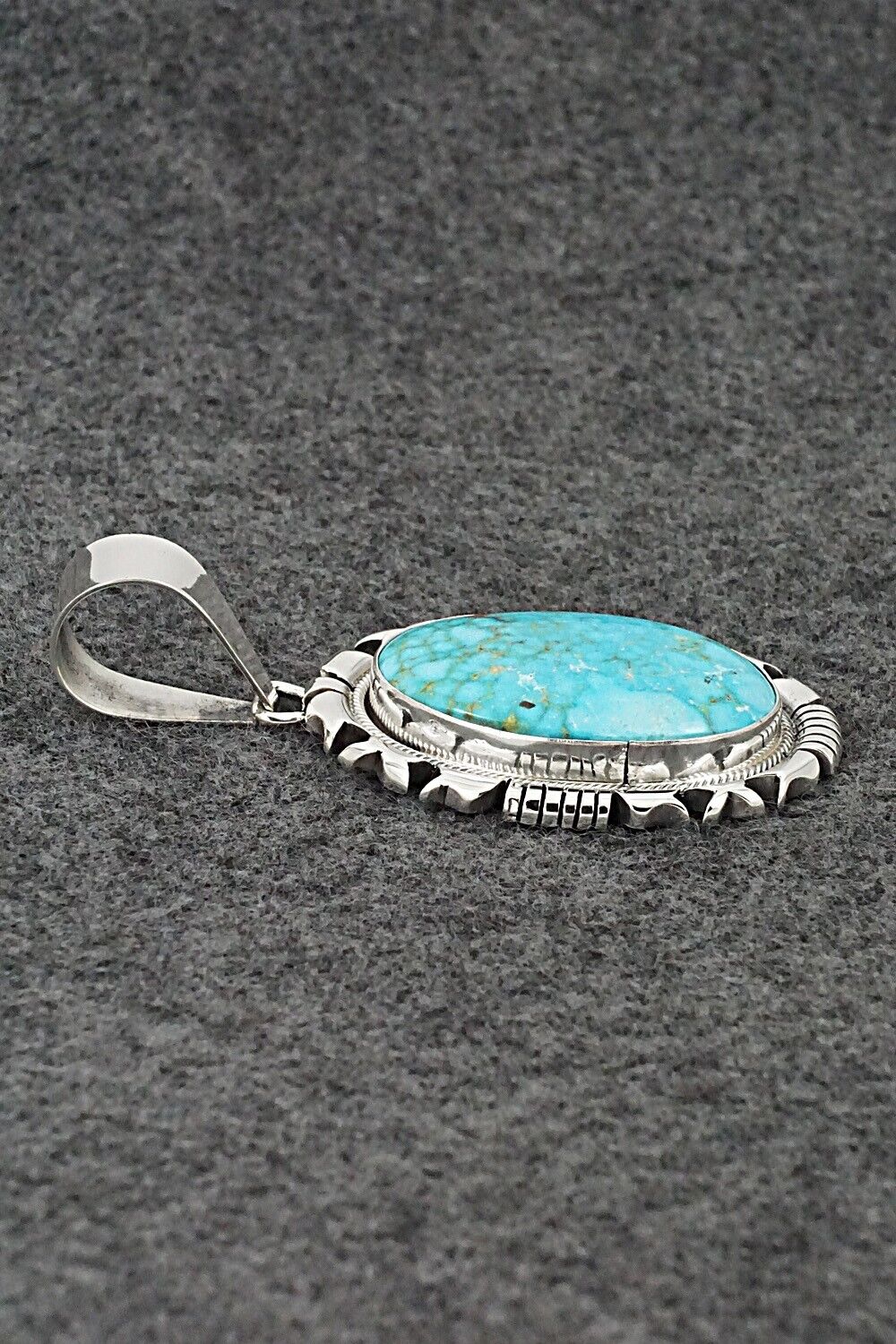 Turquoise & Sterling Silver Pendant - Daniel Benally